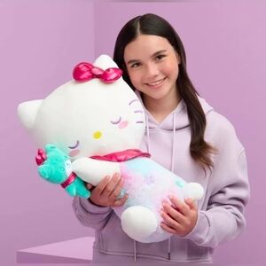Hello Kitty Kids' 18" Sleeping Plush Stuffed Animal Toy